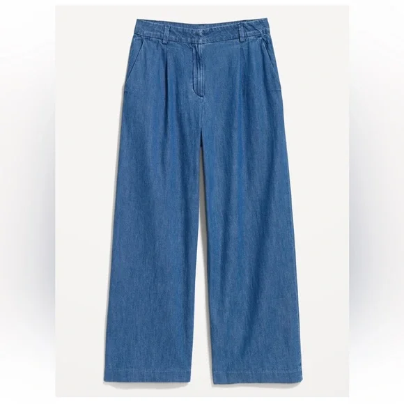 Women's Old Navy Extra High Waisted Taylor Wide Leg Trouser Jeans - Picture 1 of 4